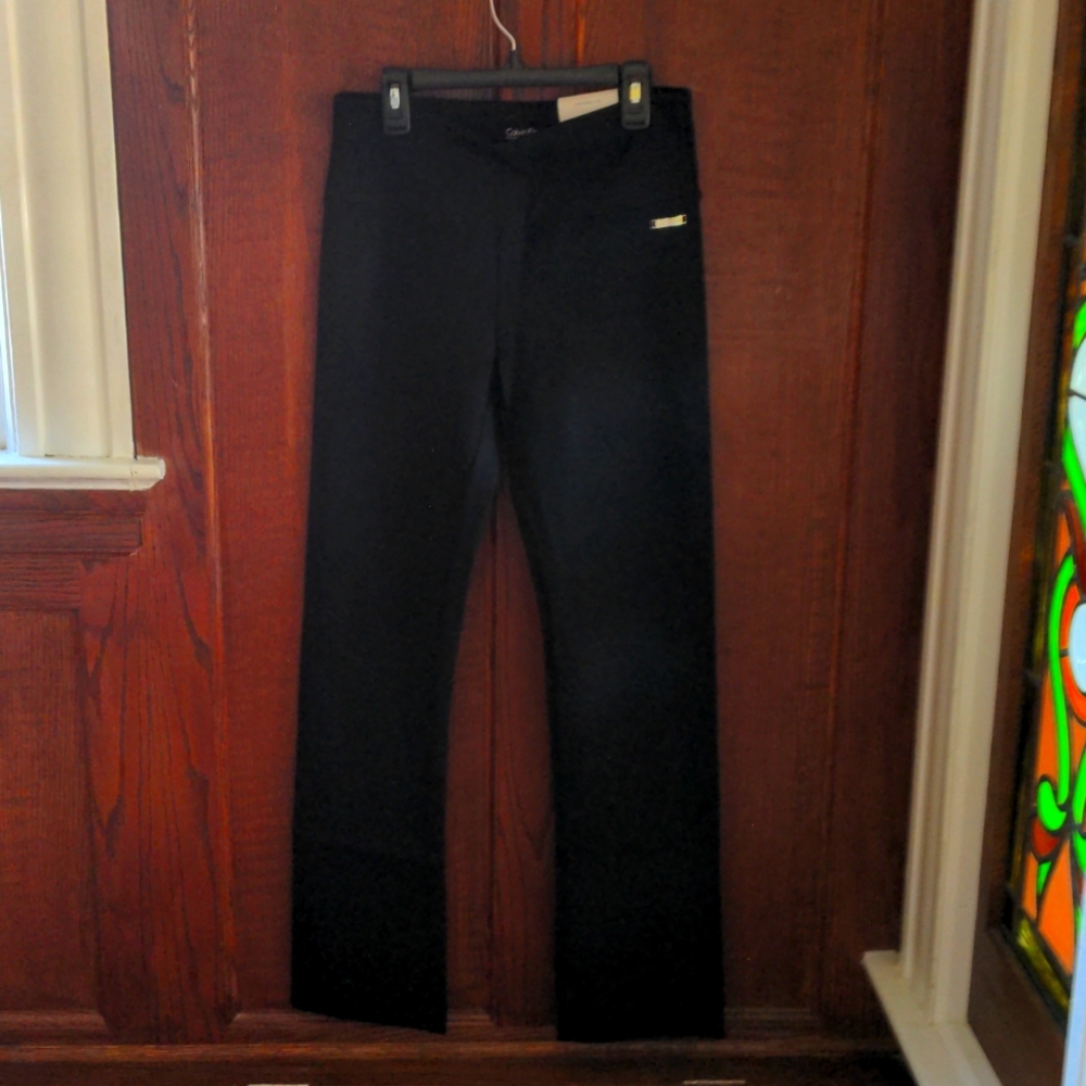 Calvin Klein High Waist Straight Leg Pant NWT